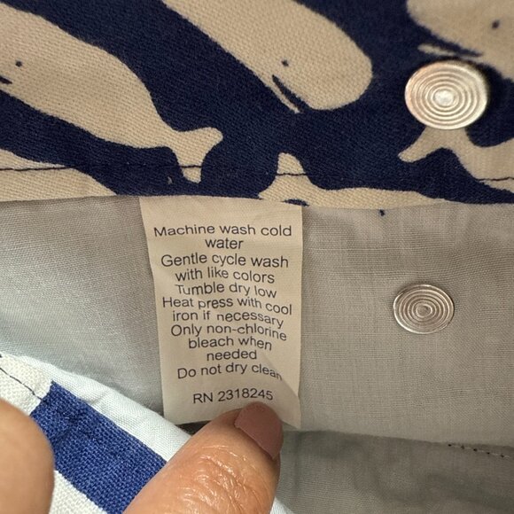 Vineyard Vines Womens Skipper Sailor Nautical Navy Blue Shorts Sz 2 - Picture 5 of 9